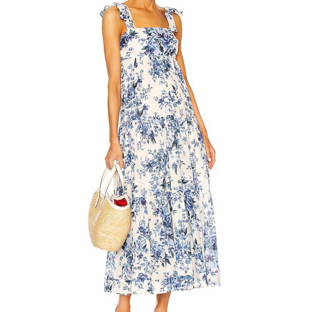 Zimmermann blue and white floral maxi